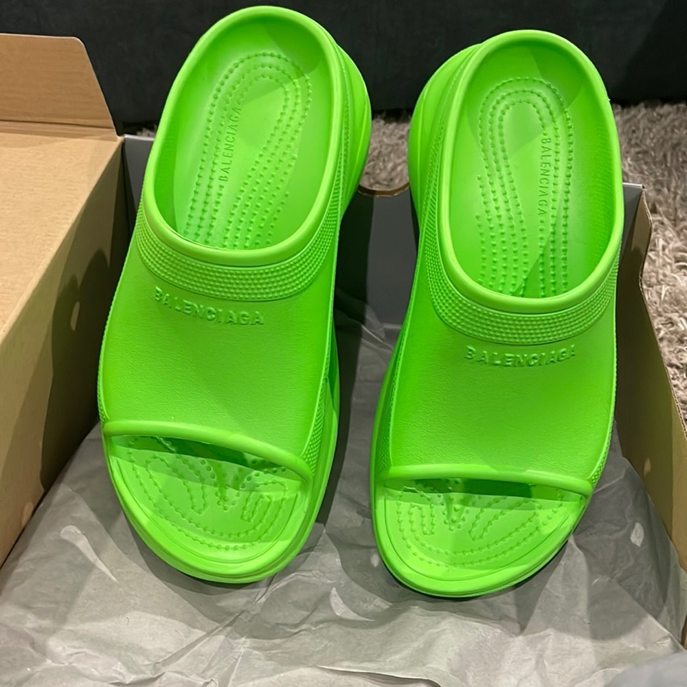 Balenciaga croc platforms
